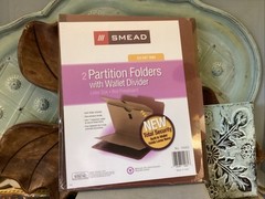 Smead 14060 2 Partition Folders Built In Wallet USA Letter Size