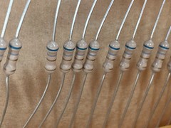 Roll Of 3000+ 6.8Ω OHM Resistors RCD Components CF505-6%8-JT 5% DIP Through Hole