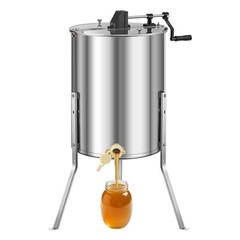 Manual Honey Extractor 4/8 Frame Beekeeping Honeycomb Spinner Stainless Steel