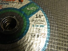 CGW Abrasives AO Cut-Off Wheel Type 1, 14 Dia, 5/32 Thick, 1 H Qty 10 35600