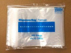 Reloc Zippit 8 x 10″ Clear Reclosable Bags Top Seal Lock Poly Plastic 2Mil 100pc
