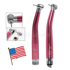 Dental High Speed Handpiece Air Turbine Push Button 2/4 Hole Yabangbang Pink