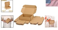 Versatile 7x5x2 Inch Brown Mailer Boxes – Easy Assembly Gift Packaging (15 Pack)