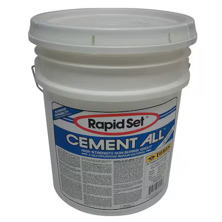 Rapid Set Gra-Rsca-55 Concrete Repair Compound, Pail, Gray, Rapid Set
