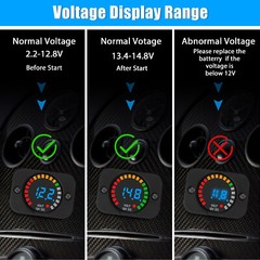 DC 12V Waterproof CAR Battery Meter Voltmeter LED Digital Display Voltage Gauge
