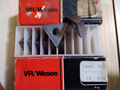 18 PCS. VR/WESSON TNMG 543E GRADE: 650 CARBIDE INSERTS
