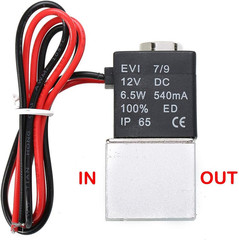 Beduan 2 Way Normally Closed DC 12V Electric Solenoid Air Valve 1/4″ NPT