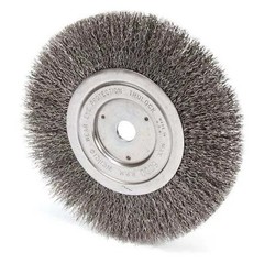 Weiler 93490 Crimped Wire Wheel Wire Brush, Arbor, 7″