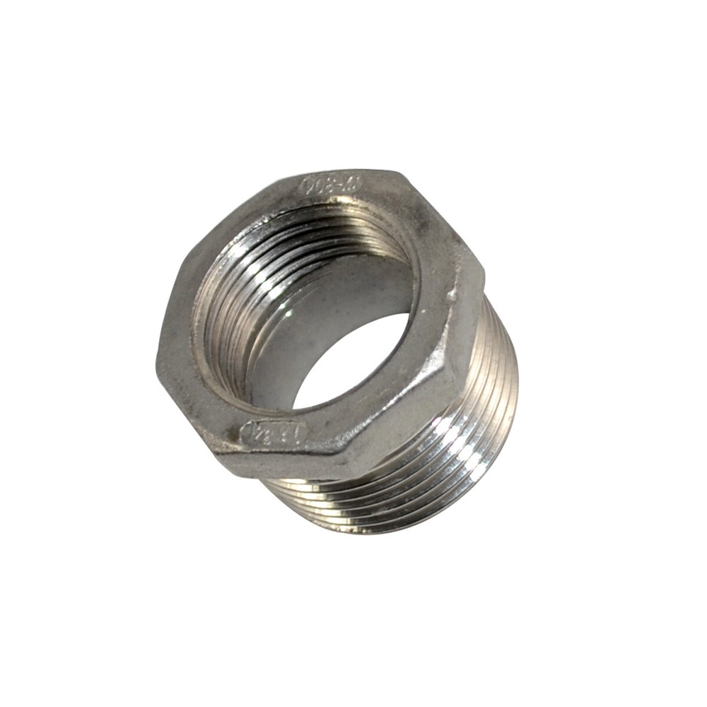 1″ to 3/4″ NPT threaded SS 304 HEX Reducing bush adapter Reducer Fitting Adapter