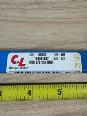 Chicago Latrobe 1/2 HSS S/S Chucking Reamer 60032 405 New Machinist Tool