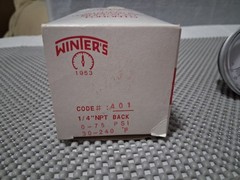 NOS Tridicator Gauge 30 – 240 F 0-75 psi 1/4″ NPT w/ Extension 3″ Dial