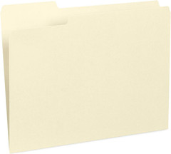 Manilla File Folders 8.5 x 11, 1/3 Cut Tab, Letter Size Vanilla folders, Great f