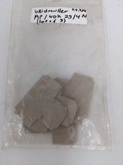 WEIDMULLER AP/WDK 25/4N, TERMINAL BLOCK END PLATE BEIGE, LOT OF 5