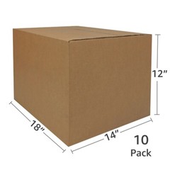 UBMOVE 10 Medium Cardboard Moving Boxes 18″ x 14″ x12″