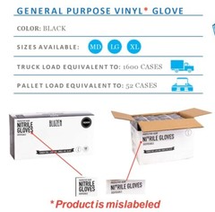 vinyl gloves medium 1000
