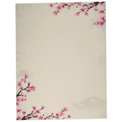 Cherry Blossom Paper – 60 Sheets Pretty Stationery for Pink