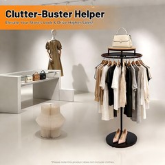 Round Clothing Rack, Clothing Display Rack, Floor-standing Garment Hanging Rack