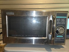 Tested Working Sharp R21LCFS 1000 Watts Commercial Microwave Oven #1