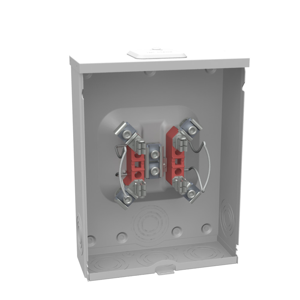 Milbank 200A Single Position Meter Socket Ringless No Bypass 4 Term OH UG 600V
