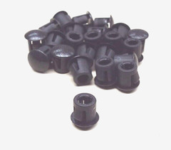 x50 ESSENTRA 62MP0250 1/4″ HOLE CAP DOME PLUG BLACK PLASTIC NYLON HEYCO STYLE
