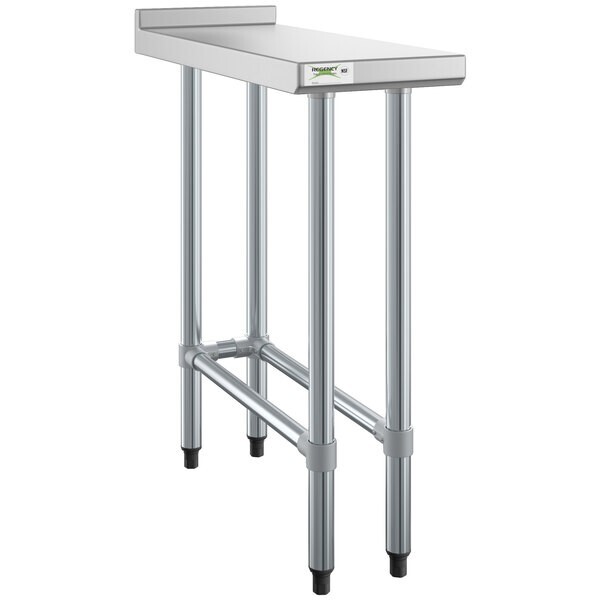 30″W x 12″L Stainless Steel Restaurant Equipment Filler Table with Open Base