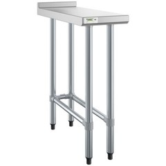 30″W x 12″L Stainless Steel Restaurant Equipment Filler Table with Open Base
