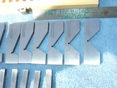 MILL ANGLE BLOCKS BROWN&SHARPE (17) 1/4*-45* MACHINIST TOOLMAKER INSPECT GRIND