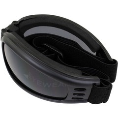 Birdz Eyewear Cardinal Folding Motorcycle Goggles Black Frame Smoke Lens