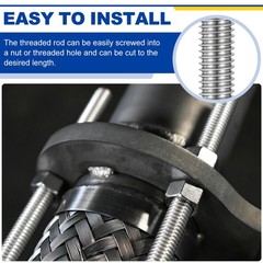 1/4″-20 UNC Fully Threaded Rod 304 Stainless Steel 2.76″ Length Thread