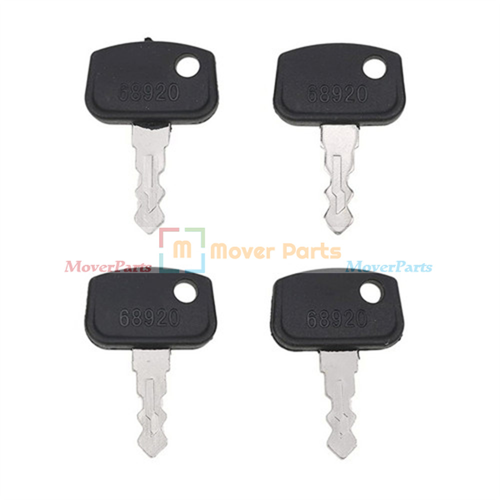 4PCS Ignition Keys for Kubota B26 BX25 BX1860 BX2370 BX2670