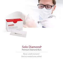 Premier Dental SOLO Diamond Burs Flame Shape 25Pcs 862016 862L018 863012