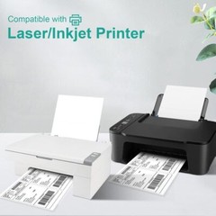 50-20000 8.5″ x 5.5″ Shipping Labels Half Sheets Blank Self Adhesive 2 Per Sheet