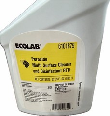 3 Bottles Ecolab Peroxide Multi Surface Cleaner RTU EXPIRED 2022 – As Is
