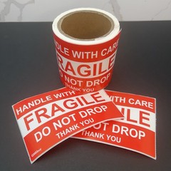 Individual 4×6 Handle With Care Fragile Do Not Drop Thank You Shipping Stickers