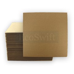 30 12 x 12 Corrugated EcoSwift Cardboard Pads Inserts Sheet 32 ECT 1/8″ Thick