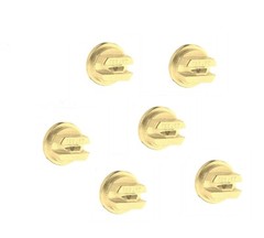 Pack of 6 – TeeJet Brass Even Flat Spray Tip 80° Rated 0.15 GPM @ 40 PSI