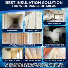 Closed Cell Spray Foam Insulation Kit (18 Pack-25.4 Oz) Expanding Polyurethane
