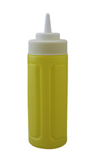 2 Piece Plastic Squeeze Mustard Ketchup Salad Dressing Condiment Set 10 Ounce