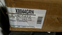 Single-Ply Thermal Cash Register/POS Rolls, 3-1/8″ x 273 ft., green 50/Ctn