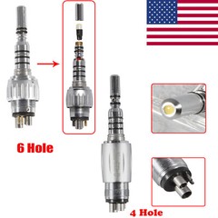 Dental KAVO Multiflex LUX LED Quick Coupler 4/6Hole fit Fiber Optic Handpiece