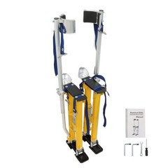 Adjustable 24″-40″ Drywall Stilts Aluminum Tool – Painting Painter Taping Yellow
