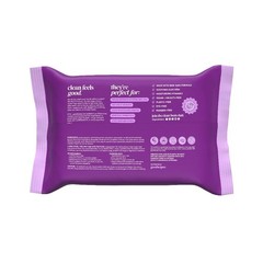 Flushable Wet Wipes Lavender Scented Personal Hygiene Moist Tissues 3 Pack 150