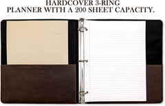 Vintage Professional 3 Ring Binder Organizer, 1-Inch round Rings, 8.5″ X 11″