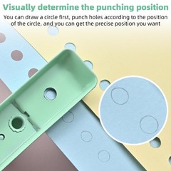 Single Hole Puncher, 3 Pack ， 1/4″ Hole, 50% Labor Savings, Heavy Duty Me