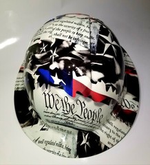 NEW FULL BRIM Hard Hat custom hydro dipped 2ND AMENDMENT IN YOUR FACE EDITION