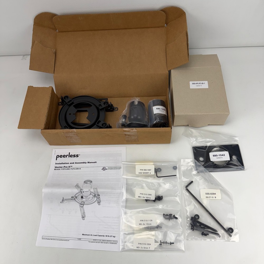 Peerless PJF2UNV Universal Video Projector Mount 1HA99 Black