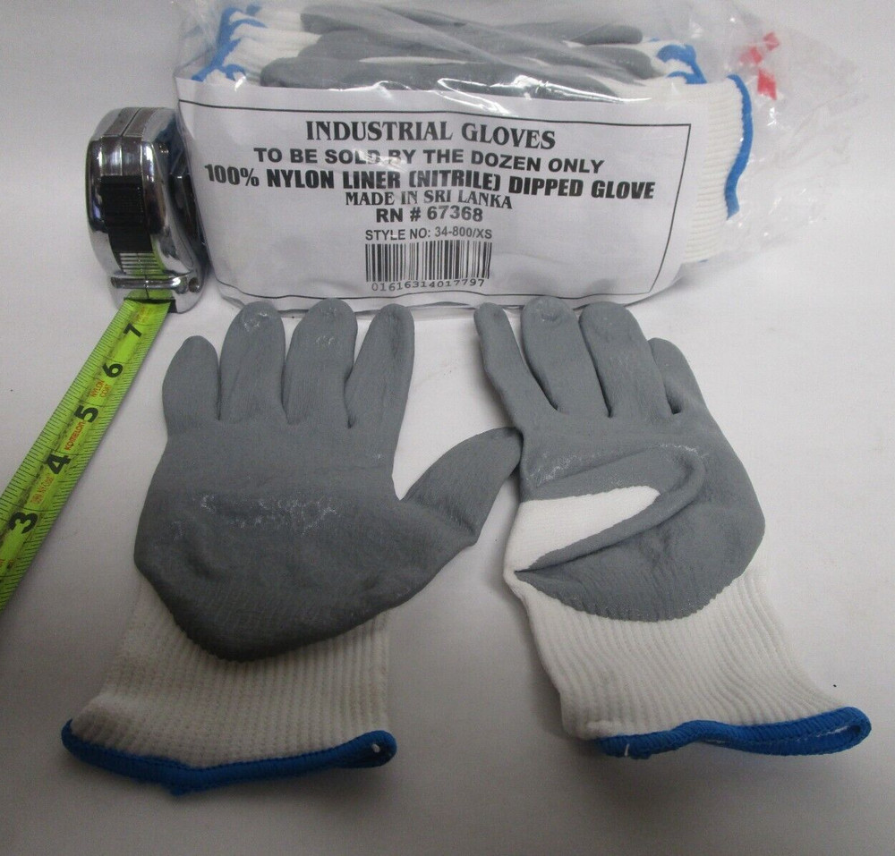 PIP MAXIFOAM 34-800/XS G-TEK PREMIUM FOAM COATED NYLON WORK GLOVES SOLD BY DOZEN