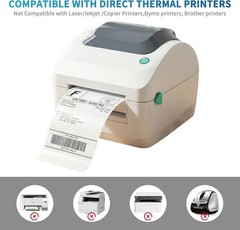 4×6 Direct Thermal Labels Premium Zebra Eltron 2844 ZP450 Compatible 250 Rolls