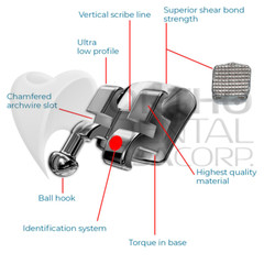 KIT Include Brackets Elastomeric Ligature Ties and bag of Wires Orthodentalusa