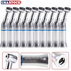 10Yabangbang Dental 1:1 Handpiece Slow Low Speed Contra Angle E-type Push Button